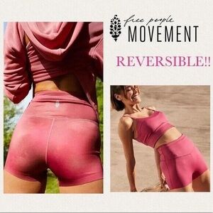 FP MOVEMENT Free People Pink Reversible Athletic Shorts Size Small S